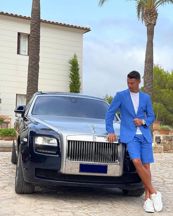 ronaldo black rolls royce