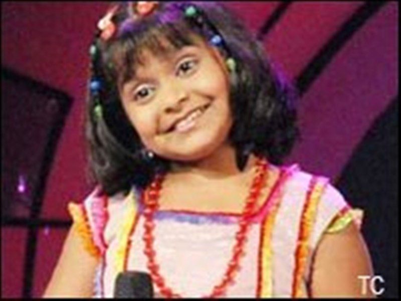 A childhood image of Antara Nandy