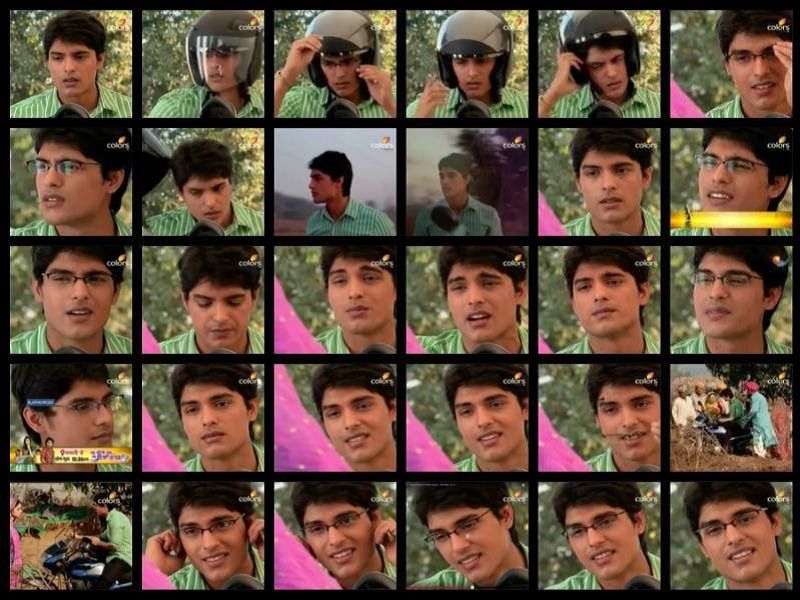 A collage of Ankit Gupta in the television show 'Balika Vadhu'