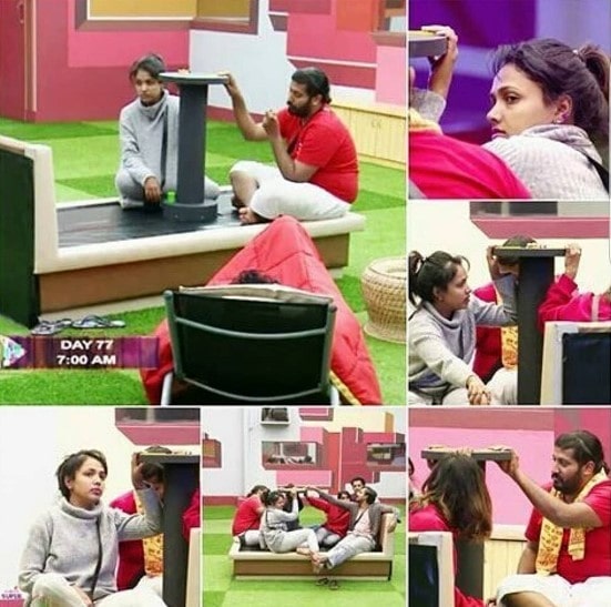 A collage of Anupama's photo when she participated in Bigg Boss Season 5