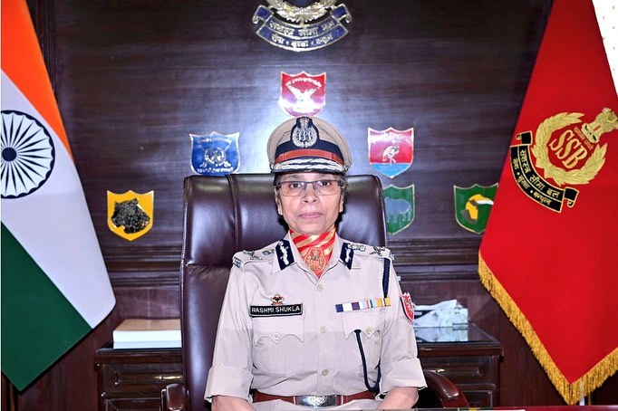 A photo of Rashmi taken after she took over as the DG of SSB