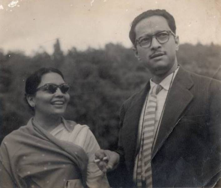 A picture of Aparna Sen's parents, Chidananda Dasgupta and Supriya Dasgupta