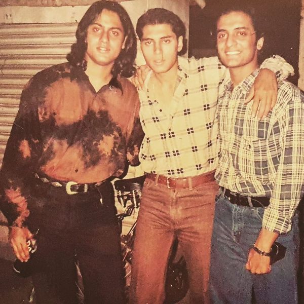 A picture of Tarun Arora (extreme left) with his college friends