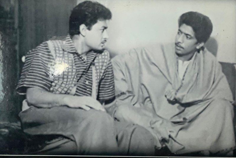 A rare photograph of Ustad Amanat Ali Khan and Fateh Ali Khan
