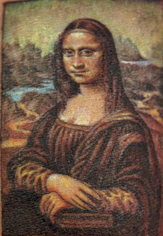 A tattoo of Mona Lisa inked by Anil Gupta