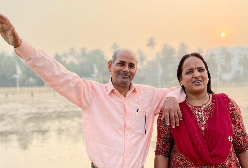Aatm Prakash Mishra's parents