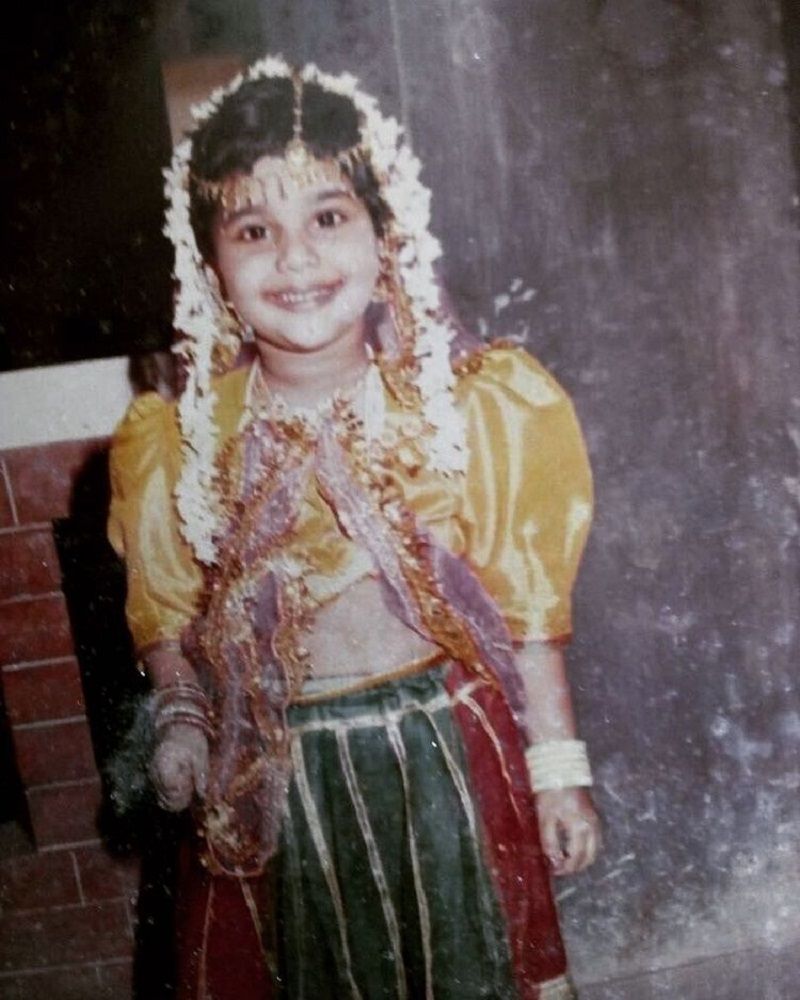 Aishwarya Lekshmi as a child
