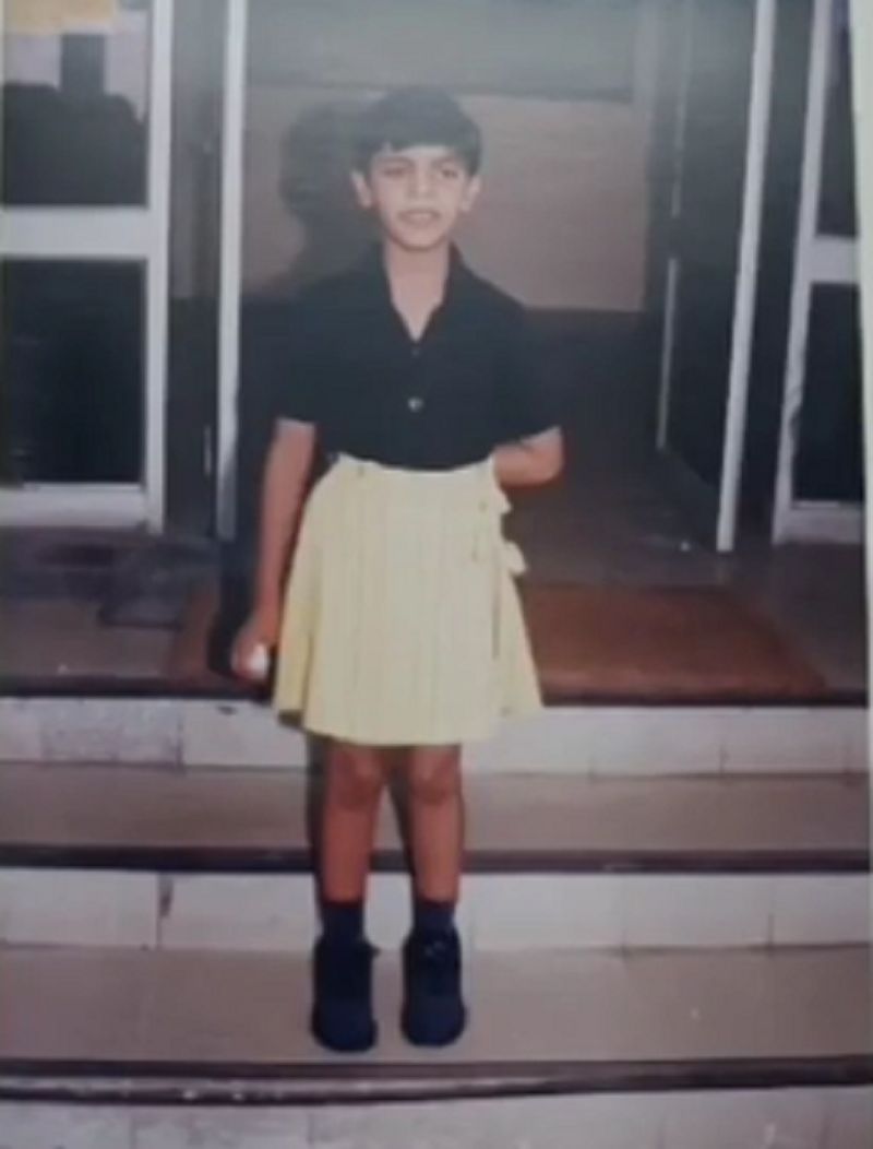 Akanksha Mohan as a child