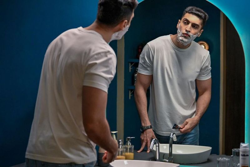 Ankit Panth in a still from the Gillette Guard TV commercial