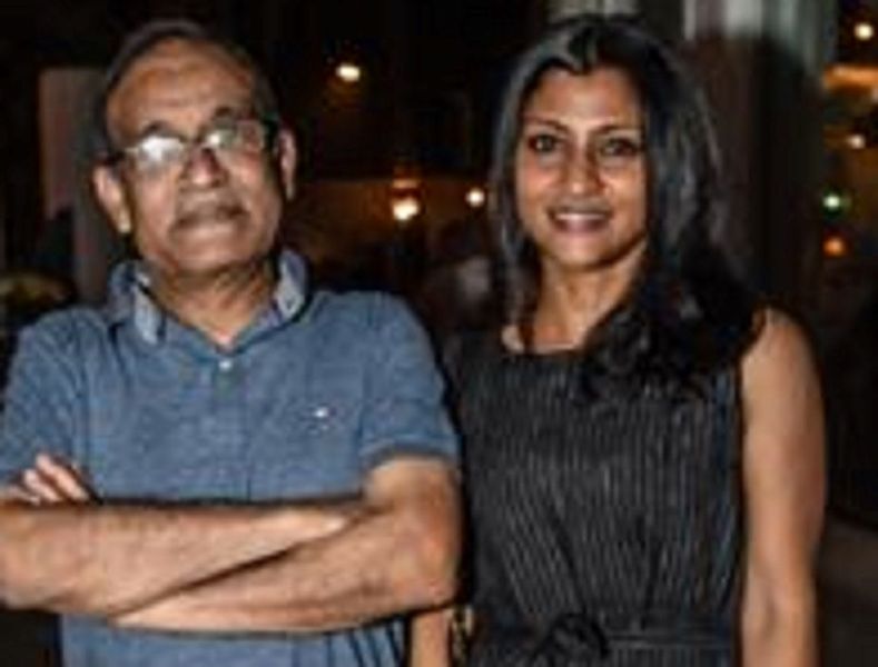 Aparna Sen’s ex-husband Mukul Sharma with Konkona Sen Sharma