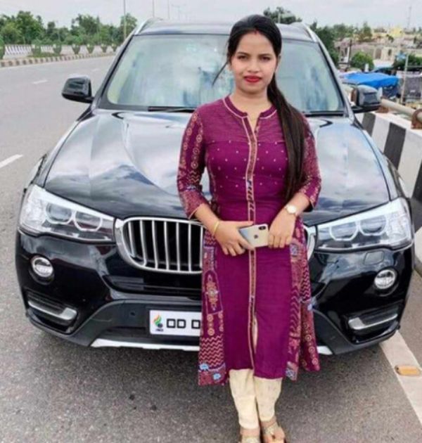 Archana Nag with her BMW X3 car