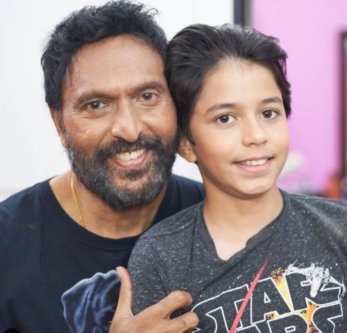 Babu Antony with his son Alex Antony