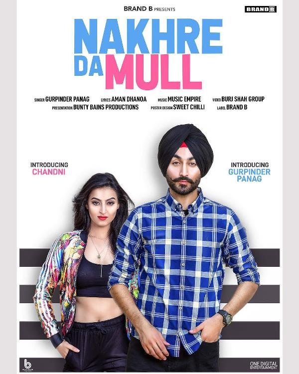 Chandni Sharma on the poster of the 2018 song 'Nakhre Da Mull'