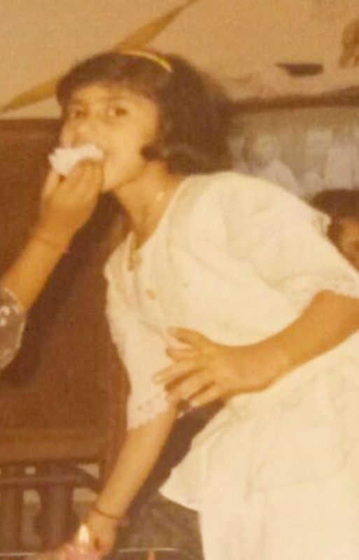 Childhood picture of Richa Gera - Image captured on one of her birthdays