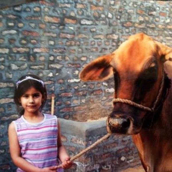 Childhood picture of Sonia Rathee