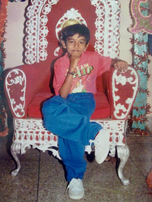 Childhood picture of Venkatesh Mummidi