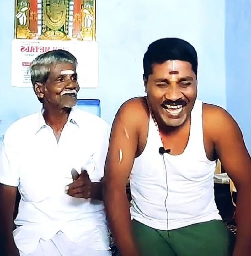 GP Muthu with his father
