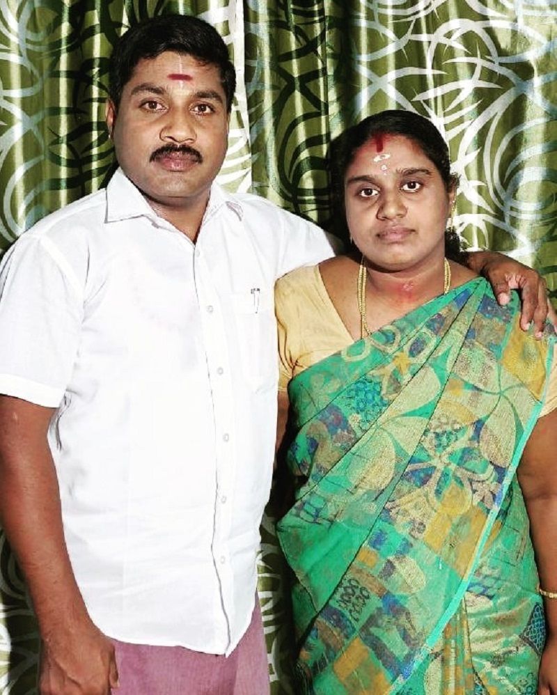 GP Muthu with his wife