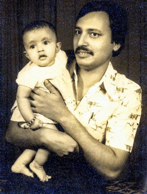 Hemant Karkare with his first born child - Jui