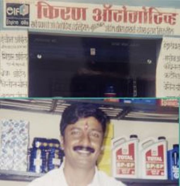 Kiran Mane at his shop, Kiran Automotive