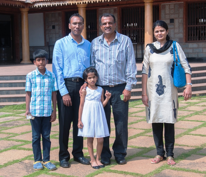Radhabai Kharge's son Rahul Kharge visiting Sahyadri with his family