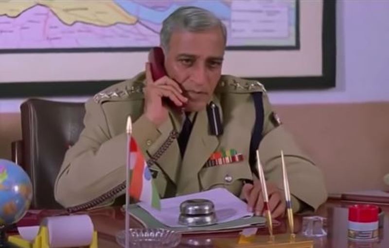 Mohan Agashe as Deputy Inspector in a still from the film 'Gangaajal' (2003)
