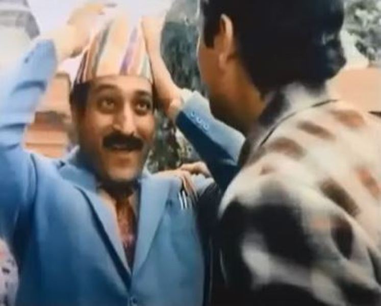 Mohan Agashe in a still from the Hindi TV series Kissa Kathmandu Ka (1986)
