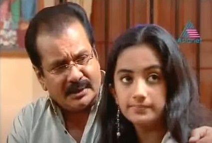 Namitha Pramod in a a still from the Malayalam television show Ente Manasaputhri (2007)
