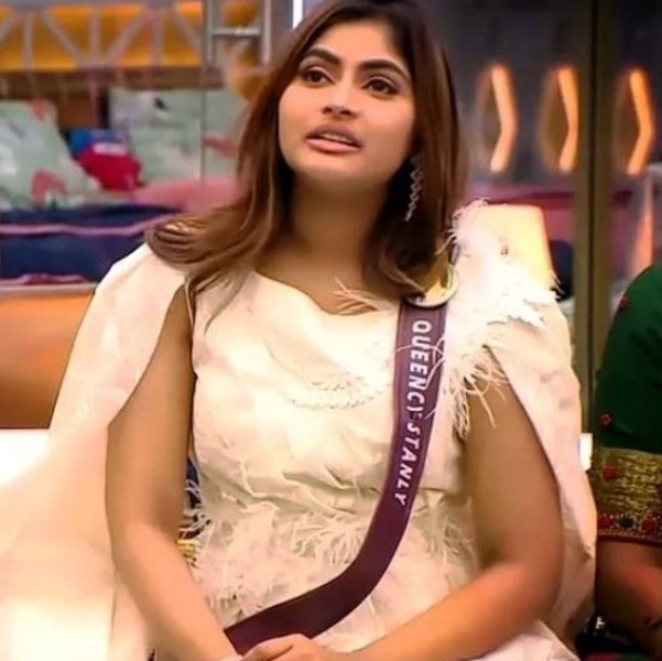 Queency Stanly on the sets of Bigg Boss Tamil Season 6