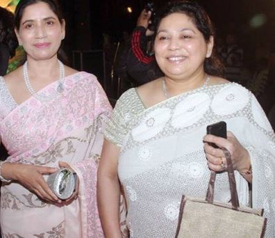 Sadhana Gupta (right) while attending an event