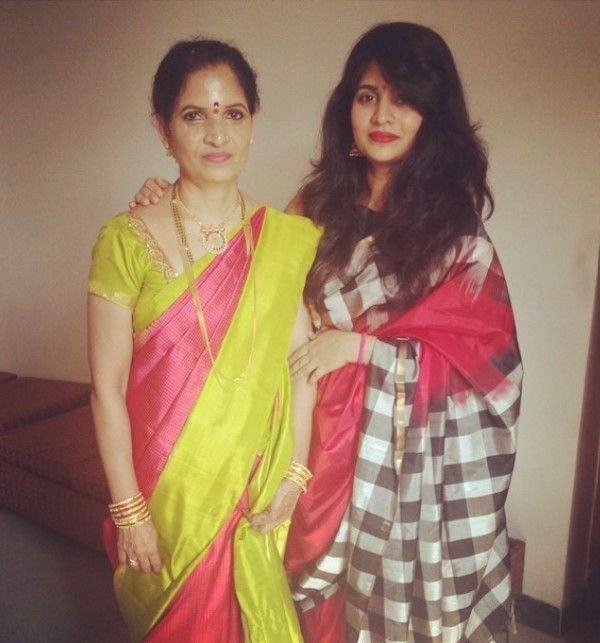 Sandhya Shekhar with her mother