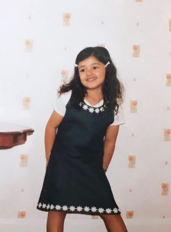 A childhood photograph of Neelam Gill