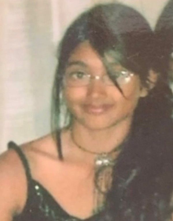 A photograph of Neelam in her teenage