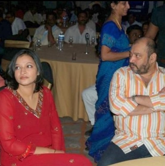 A picture of Manjula with her elder brother Ramesh Babu