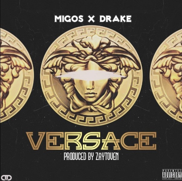 A poster of Migos' rap album Versace, which was released in 2013