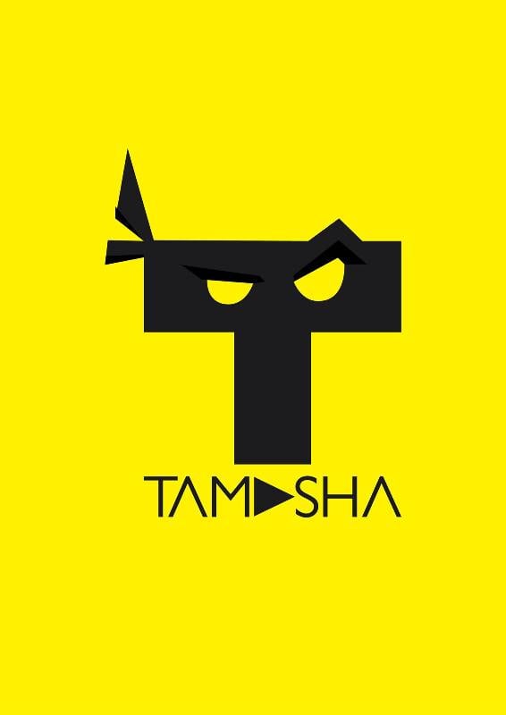 A poster of Saim Sadiq's media production company Tamasha