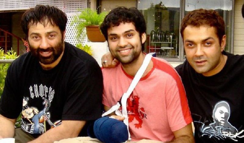 From left: Sunny Deol, Abhay Deol, and Bobby Deol