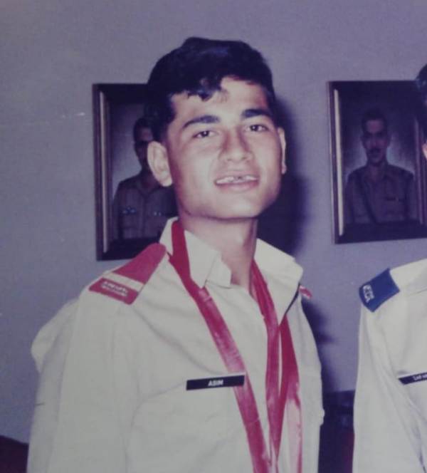 Asim Munir's photo taken while he was undergoing training at OTS, Mangla