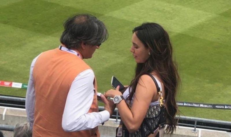 Deana Uppal spotted with Shashi Tharoor during India VS England match in ICC Men's T20 World Cup 2022