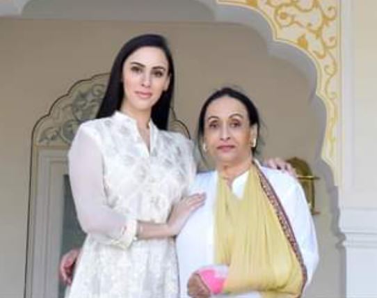 Deana Uppal with her mother