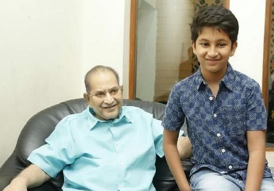 Gautam Ghattamaneni with his grandfather