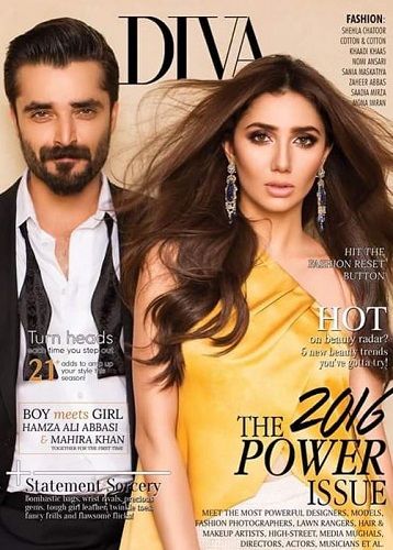 Hamza Ali Abbasi featured on the cover of Diva magazine