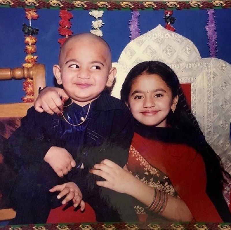 Helly Shah as a child