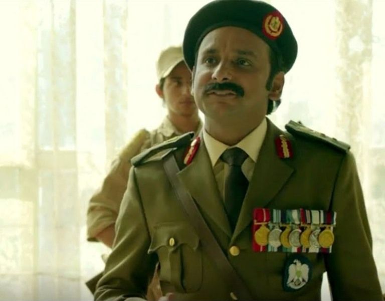 Inaamulhaq as Major Kahl bin Zayed in a scene from the movie 'Airlift'