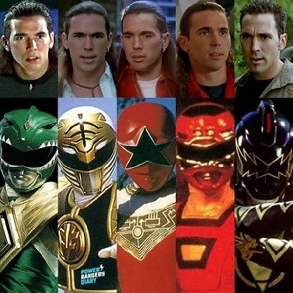 Jason David Frank as different Power Rangers in different TV shows and films
