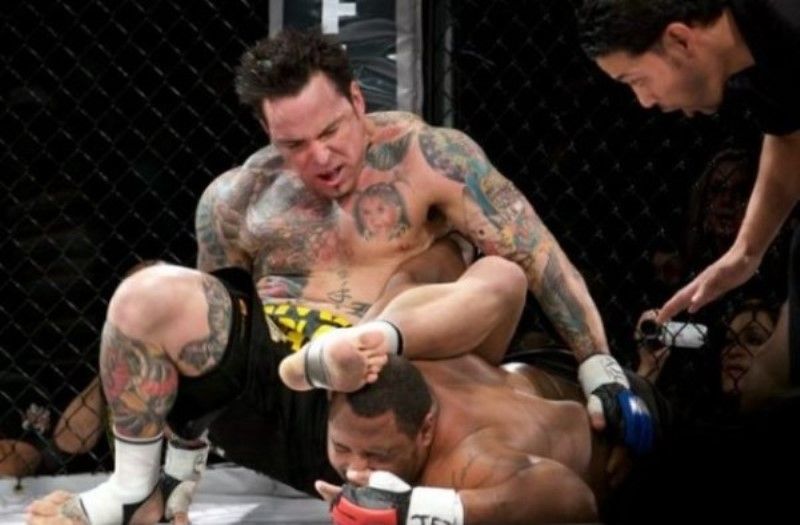 Jason David Frank during one of his MMA fights