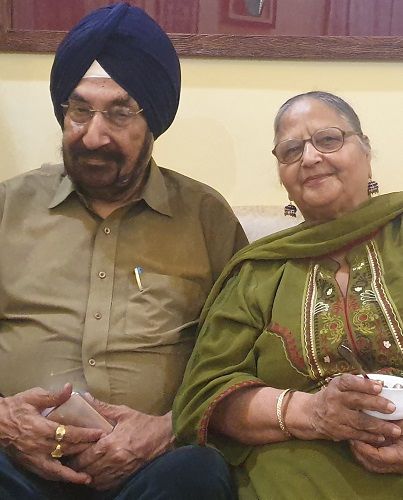 Jaswant Singh Gill and his wife
