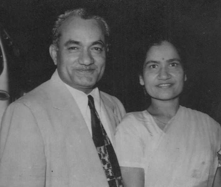 Jayantilal Chauhan with his wife
