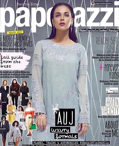 Mahenur Haider Khan featured on the cover of Paperazzi magazine