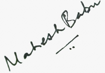 Mahesh Babu's signature